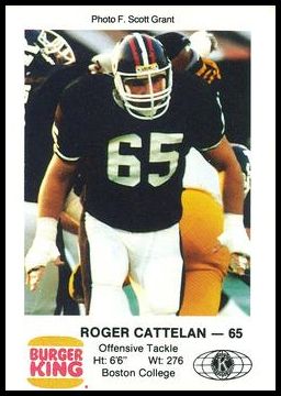 1985 Ottawa Rough Riders Police Roger Cattelan